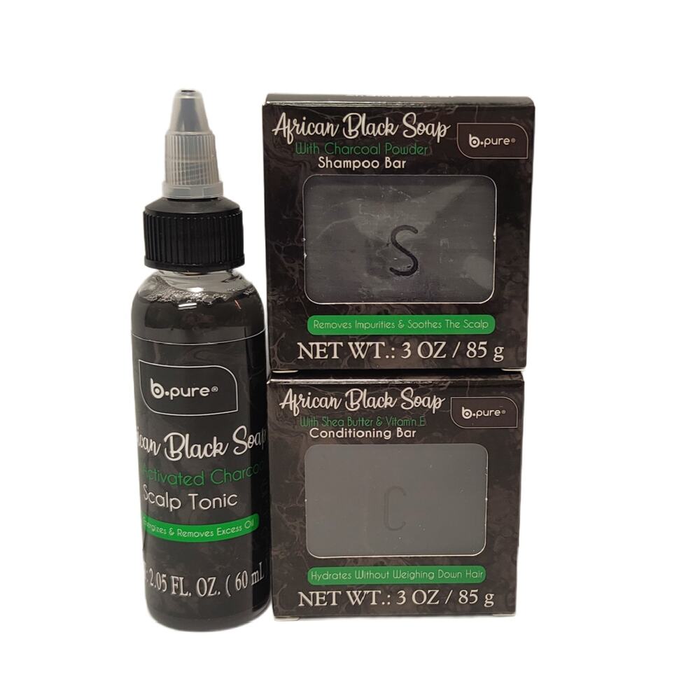 B-Pure African Black Soap Bundle